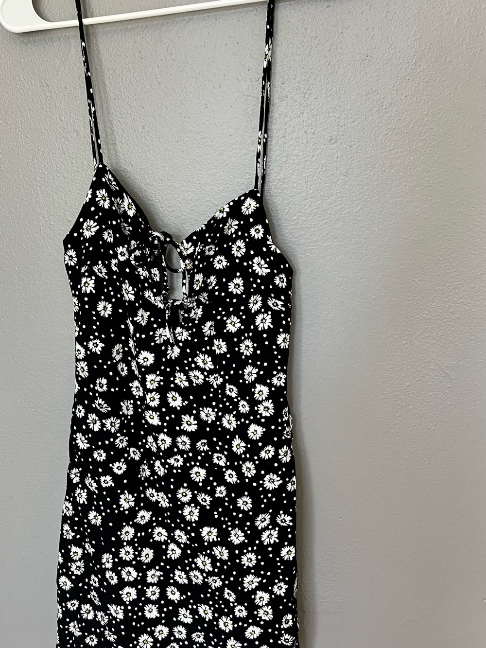 Skylar + Madison Black Daisy Cutout Camisole